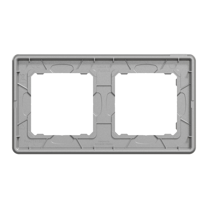 Рамка 2-пост Мат алюм Sedna Elements, Матовий алюміній, Sedna Design & Elements