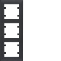 Рамка 3X вертикальна, Lumina-Intens, чорна