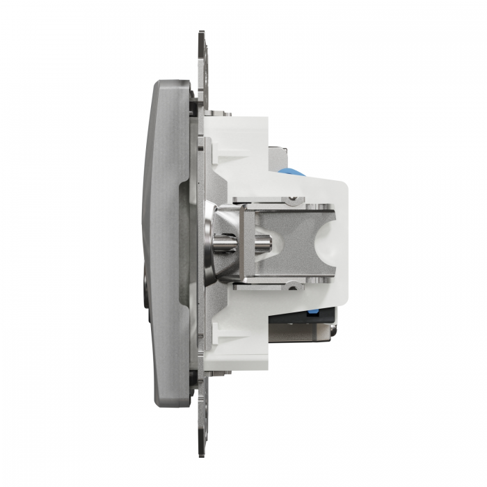 RJ45 CAT6 UTP -TV інд Алюм Sedna Design, Алюміній, Sedna Design & Elements