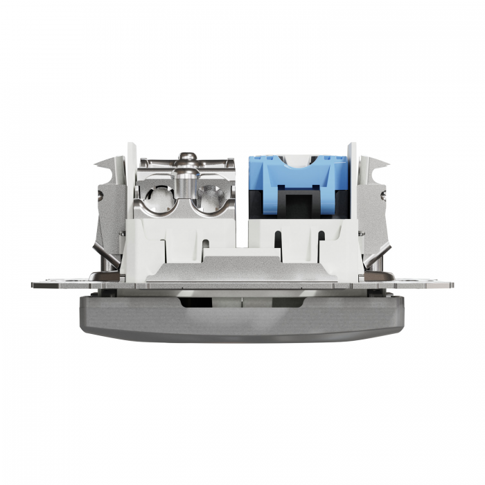 RJ45 CAT6 UTP -TV інд Алюм Sedna Design, Алюміній, Sedna Design & Elements