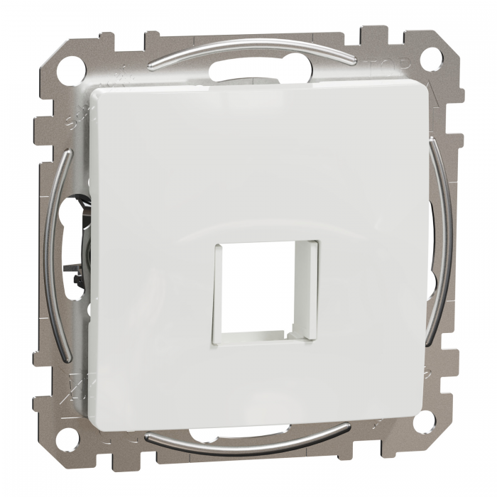 Центр пл для 1 Keystone біл Sedna Design, Білий, Лицьова накладка Центр пл для 1 Keystone біл Sedna Design, Білий, Лицьова накладка