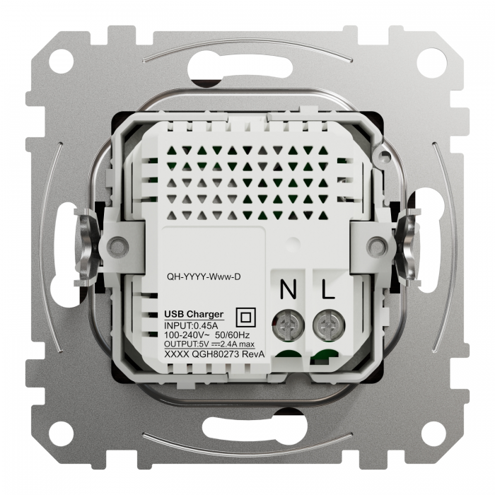 USB роз А+С 2,4 А Венге Sedna Elements, Венге, Sedna Design & Elements