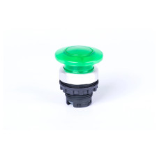 Кнопка-грибок 40 mm без фіксації, з підсвіткою, зелена