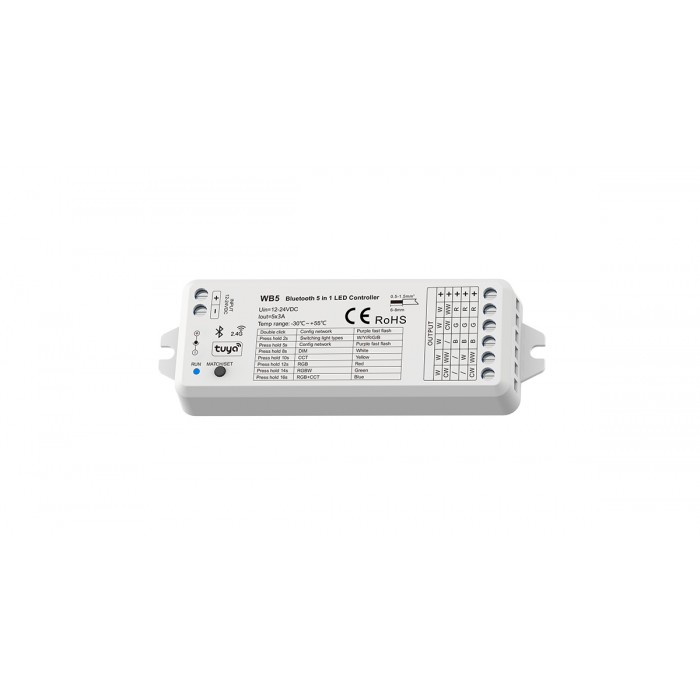 LED-контролер DEYA 12-24VDC, 3A*5CH (WB5)