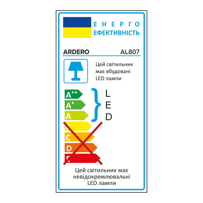 Світлодіодний накладний світильник Ardero AL807 24Вт 5000K чорний