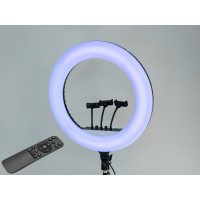 RGB селфі лампа з пультом, 45см, без штатива, живлення 220В, RGB лампи