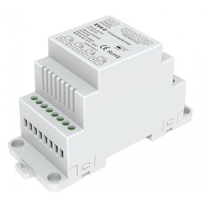 LED-повторювач DEYA на DIN-рейку 12-24VDC, 5A*4CH (EV4-D)