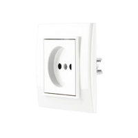 Розетка Mina біла/12, Білий, Розетка