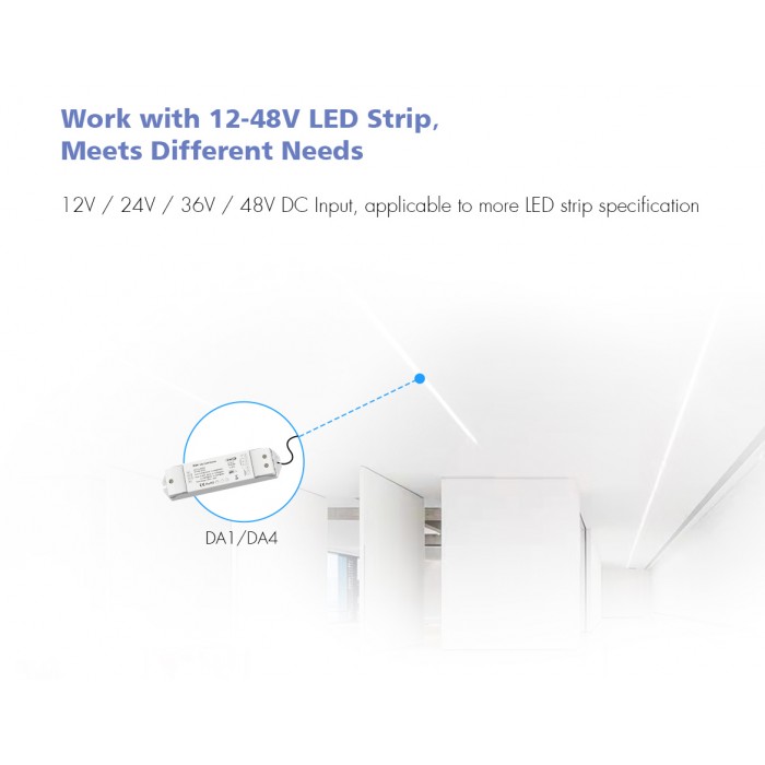 LED-димер DEYA 12-24VDC, 15A*1CH DT6 (DA1)