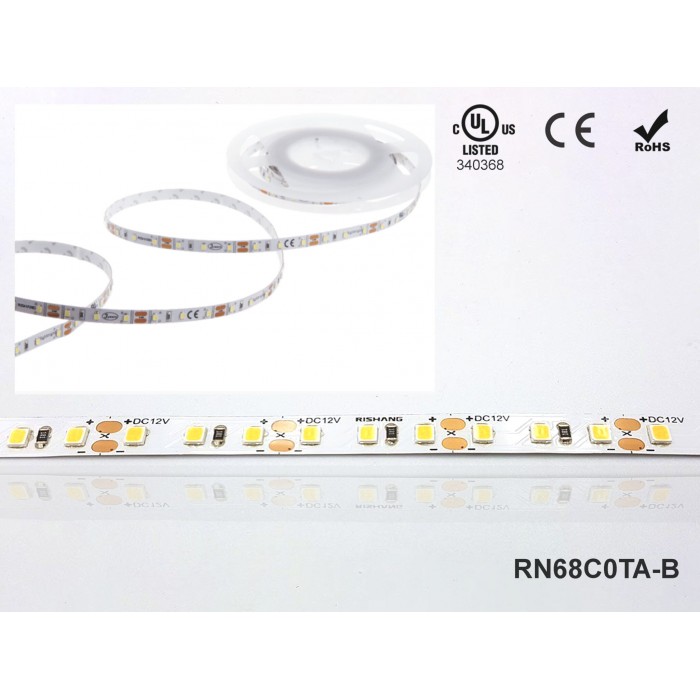 LED стрічка RISHANG 120-2835-12V-IP65 8,6W 562Lm 6000K 5м (RN68C0TA-B-W)