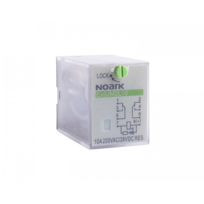 Реле електромеханічне 10 A, 220 V AC, 2 контакти