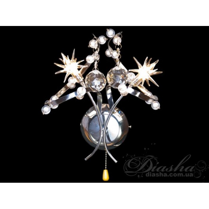 Акційна пропозиція!!! Строге, шляхетне галогенове бра, колір-хром