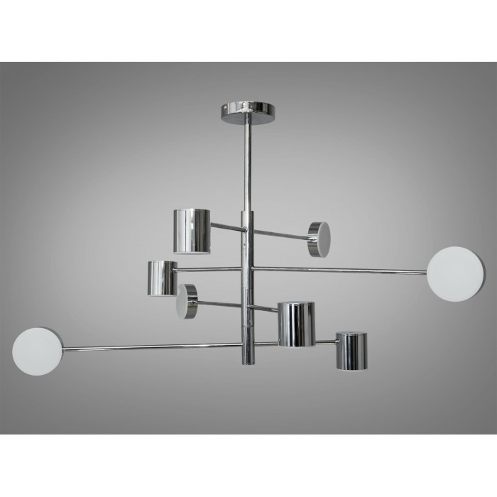 Інноваційна новинка LED люстра в офіс, 40W, хром