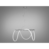 Сучасна новинка, світлодіодна люстра з серії "Роуплайт", 32W, хром