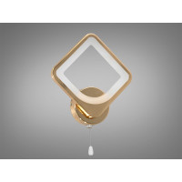 Декоративне світлодіодне бра в спальню, 19Вт, золото