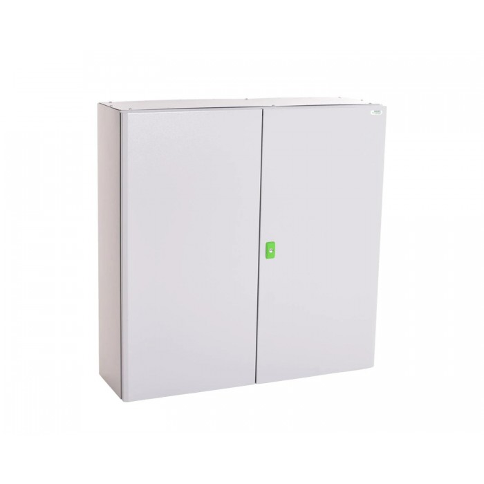Шафа металева навісна з монтажною панеллю MHS 1000x1000x300 mm IP66 подвйні двері (110582)
