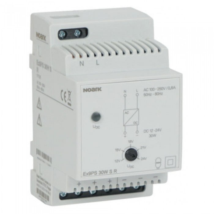 Блок живлення, 30W, стабілізований вихід, регульований вольтаж 12-24V DC