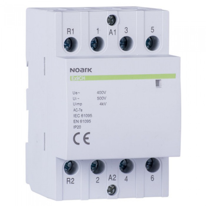 Модульний контактор, 63 A, котушка 220/230 V, 4 NO