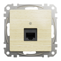 Од роз RJ45 CAT6 UTP Бер Sedna Elements, Береза, Sedna Design & Elements
