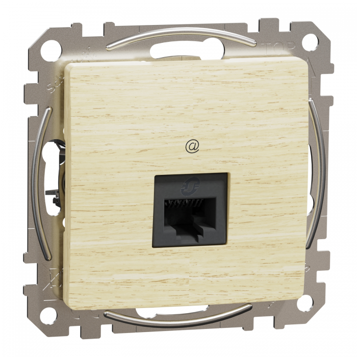 Од роз RJ45 CAT6 UTP Бер Sedna Elements, Береза, Sedna Design & Elements
