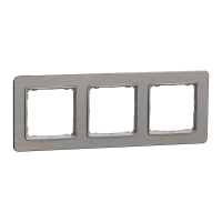 Рамка 3-пост Мат алюм Sedna Elements, Матовий алюміній, Sedna Design & Elements