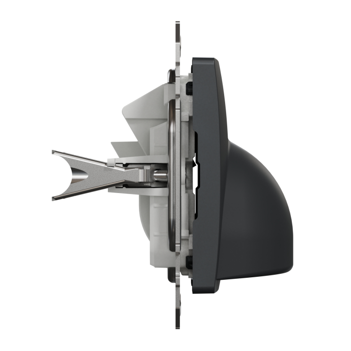 Роз для виводу кабеля Чорн Sedna Design, Чорний, Sedna Design & Elements