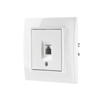 Розетка ТФ Mina біла/12/120