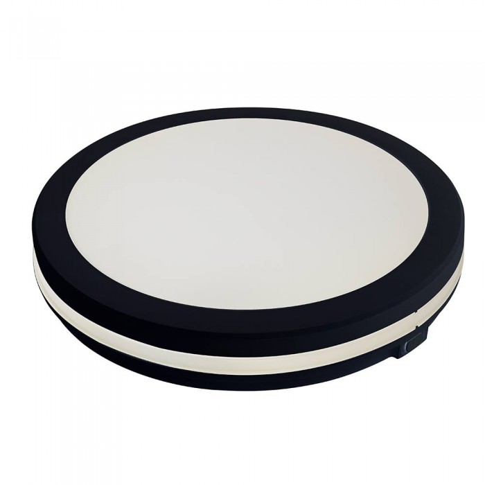 SCARLETT-30 3CCT Світильник накладний LED 30W 3CCT 2700Lm 170-265V d-300*h55мм ІР65 чорний кругл./1/