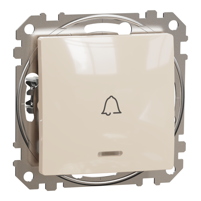 Вим кнопк Дзв підс беж Sedna Design, Бежевий, Кнопка