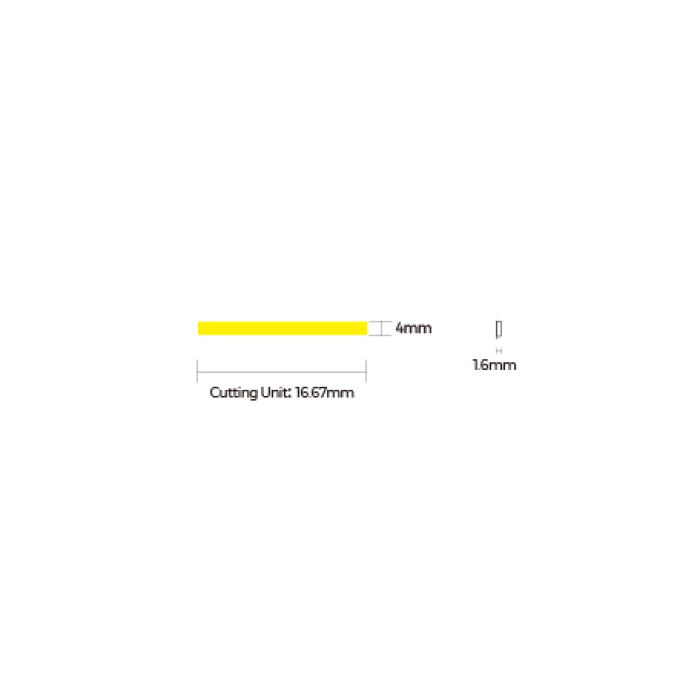 LED стрічка COLORS COB-24V-IP33 9W 610Lm 2700K 2,5м (DF7-24V-4mm-SW)