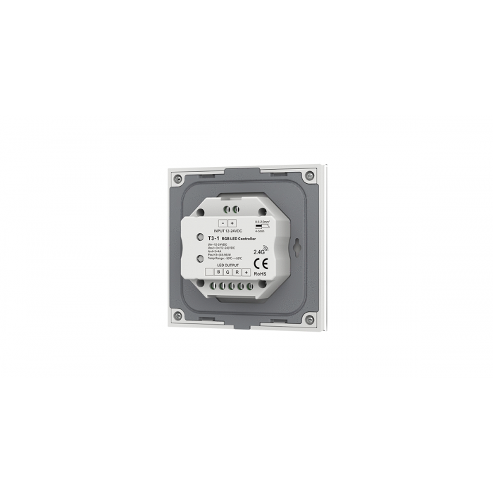 Сенсорна панель RGB 3CH*4A 12-24VDC CVV з контролером DEYA (T3-1(White))