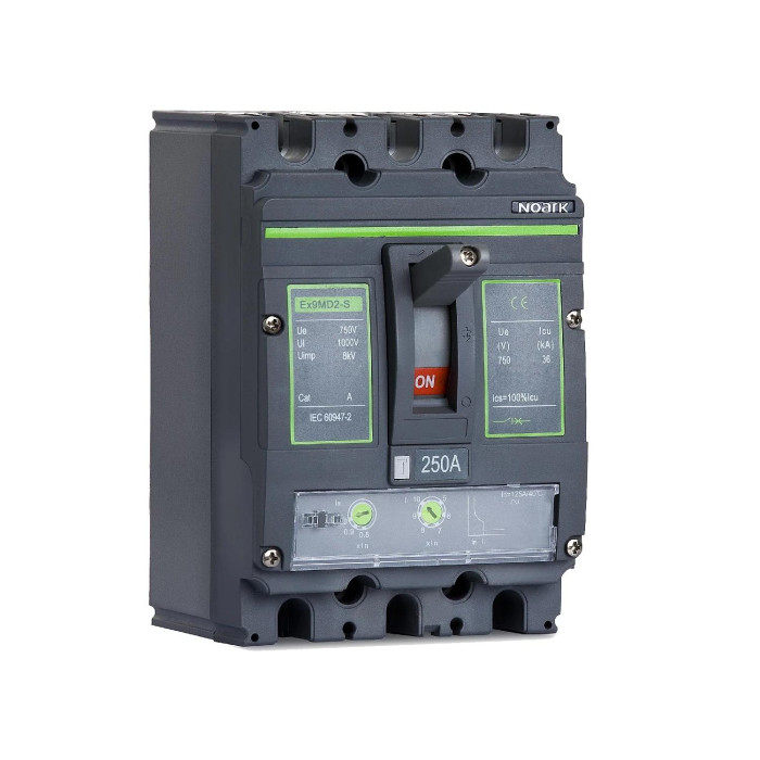 DC Автоматичний вимикач, розмір M3, Icu=Ics=100kA, In=350A, 3 полюси