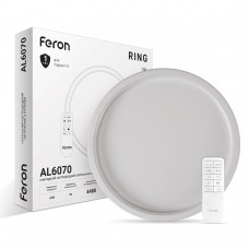 Світлодіодна накладна люстра Feron AL6070 RING 70Вт білий