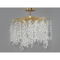 Стельова кришталева люстра Гліцинія