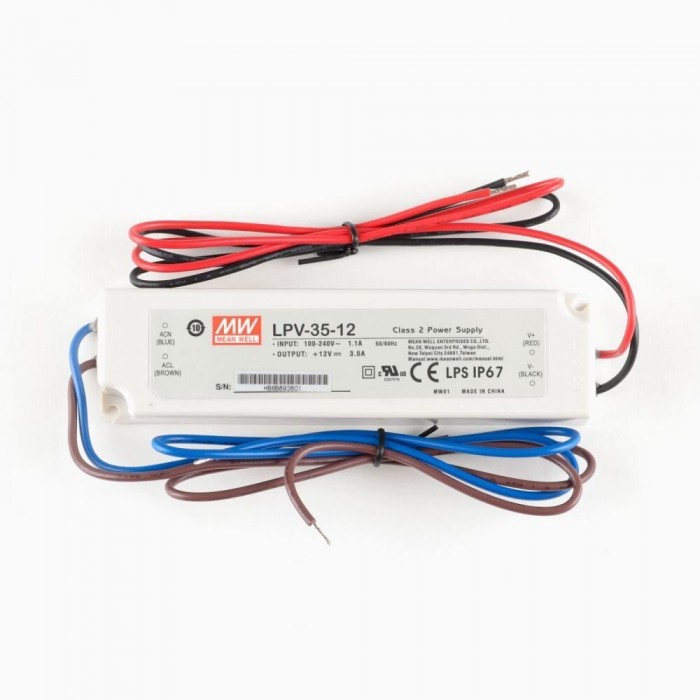 Блок живлення Mean Well 36W DC12V IP67 (LPV-35-12)