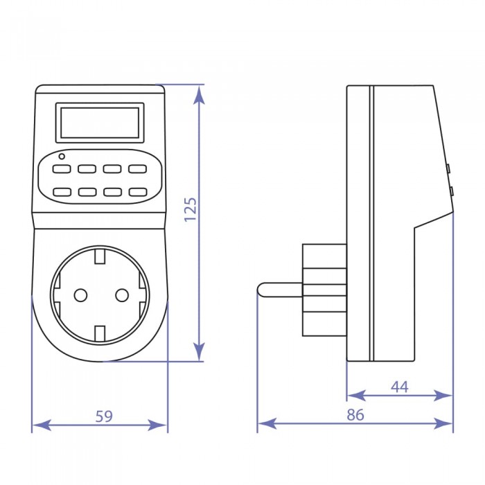 Розетка з таймером Feron TM22