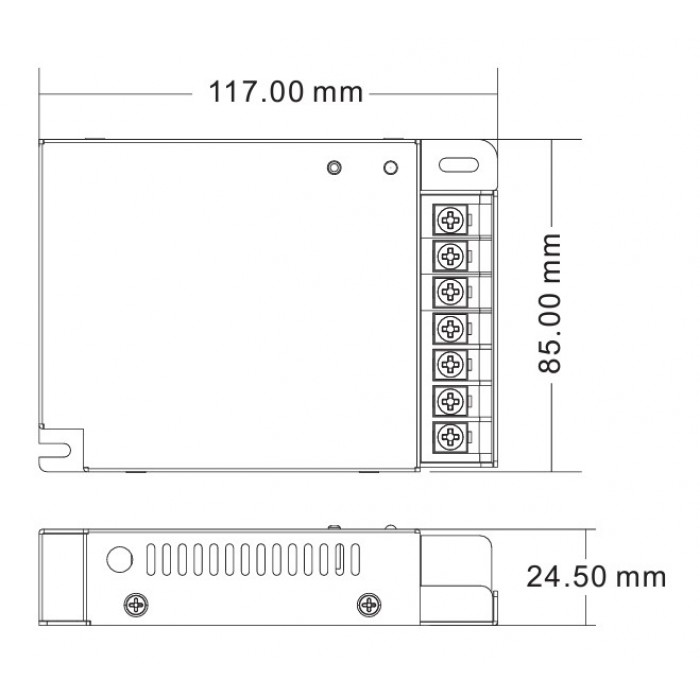 LED-контролер DEYA 12-24VDC, 8A*4CH (V4-X)