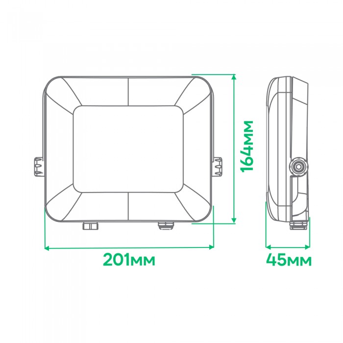 Світлодіодний прожектор Ardero LL-4050ARD PRO 50Вт 6500K чорний