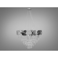 Позачасова, дизайнерська кришталева люстра на 22 лампи, діаметром 80 см, �