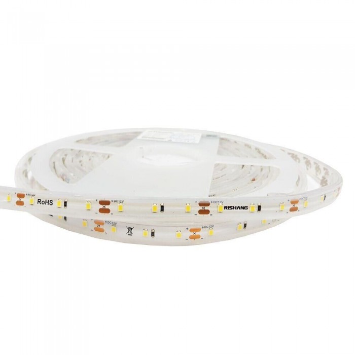 LED стрічка RISHANG 60-2835-12V-IP67 5.5W 26Lm Yellow 5м (RN3060TA-B-Y)