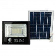 Прожектор світлодіодний з сонячною панеллю TIGER-100 100W 6400K, Світильники вуличні/прожектори на сонячних батареях
