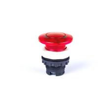 Кнопка-грибок 40 mm без фіксації, з підсвіткою, червона