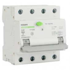 Дифавтомат, Icn=6kA, 3+N поюси, хар-ка B, In=25A, IΔn=30mA, тип AC