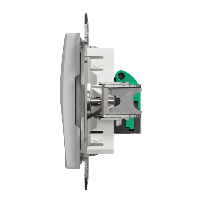 Один роз RJ45 CAT5E UTP Ал Sedna Design, Алюміній, Sedna Design & Elements