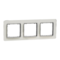 Рамк 3-пост шт Біле скло Sedna Elements, Біле скло, Sedna Design & Elements