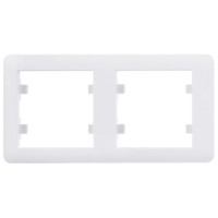 Рамка 2Х горизонтальна Lumina-Soul, біла