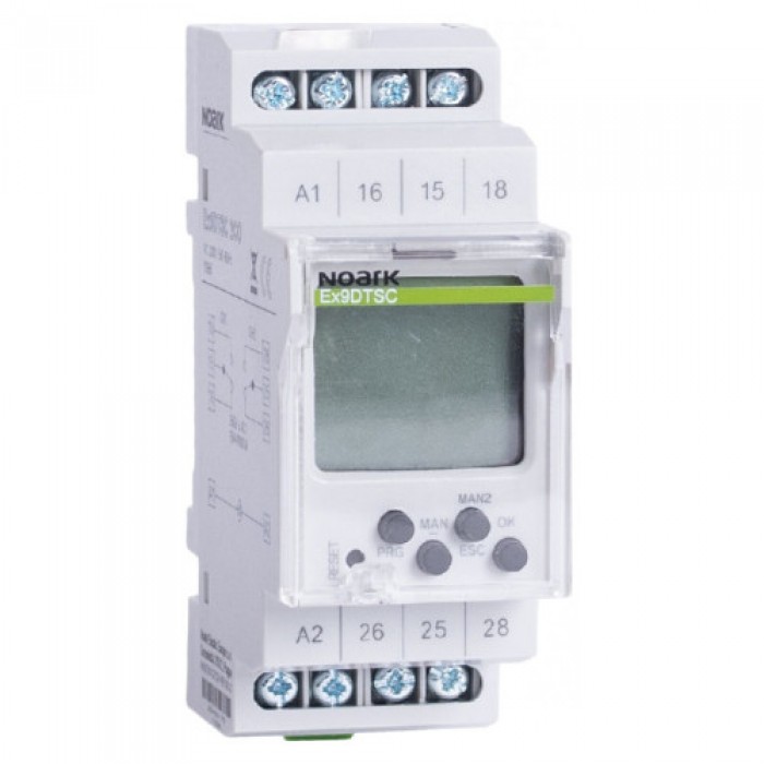 Таймер цифровий, програмування доба, тиждень, 1 канальний, 1 СО, 230 V