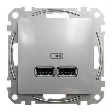 USB роз A+A 2,1A Алюм Sedna Design, Алюміній, Sedna Design & Elements