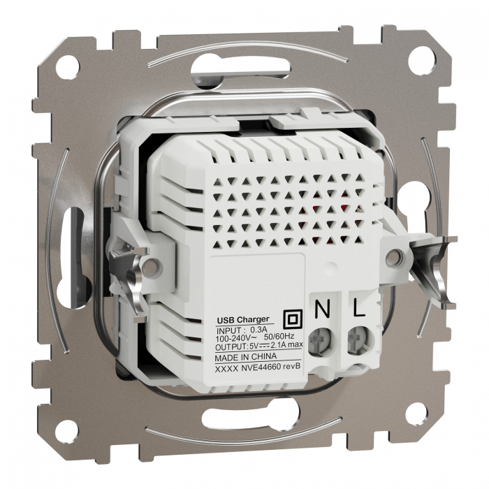 USB роз A+A 2,1A Алюм Sedna Design, Алюміній, Sedna Design & Elements