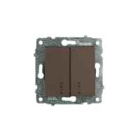 Механізм вимикача 2-клв. з підсвіткою Grano Мока/12/120, Мока, Механізм вимикача з підсвіткою